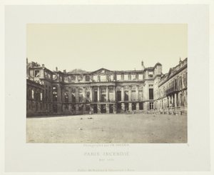 Incendi de París (façana del Palau de Saint-Cloud), de la sèrie "Paris Incendié" finlandès