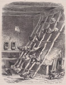 Vierailu maatilalle - The Roost, Le Magasin Pittoresquesta, n. 1852.