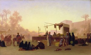 Kairo, Egypti (öljy paneelille)