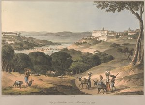 Nro 3  Coimbran kaupunki Mondego-joen varrella vuonna 1810