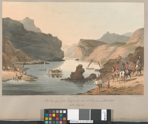 Nro 11: 3. divisioonan ylitys Tejo-joen yli Villa Velhassa, 20. toukokuuta 1811 tekijältä Charles Turner