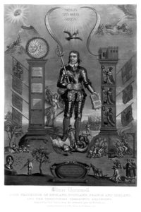 Oliver Cromwell, englantilainen sotilas ja valtiomies, 1816. tekijältä Charles Turner