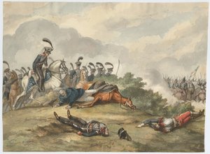Marsalkka Blücher Lignyn taistelussa 16. kesäkuuta 1815 1818 tekijältä Charles Turner Warren