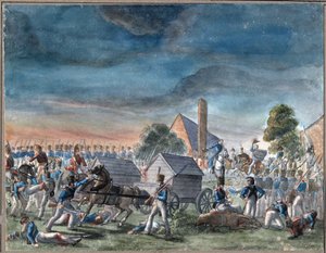 Wellingtonin herttuan ja prinssi Bluecherin tapaaminen tekijältä Charles Turner Warren