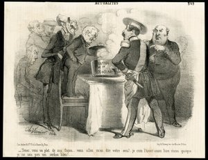 Charles Vernierin (? -1887) kuvitus Le Charivarissa, noin 1851-1111 - Muistutus 31. toukokuuta 1850 annetusta laista - Vaalit, tasavallan presidentti, koko, laki, äänioikeus - Thiers Adolphe, Napoleon III, Dupin Andre- Marie the Dupin