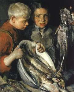 Fisher Children, n. 1902. tekijältä Charles Webster Hawthorne