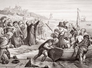 Pyhiinvaeltajien isien lähtö Delft Havenista heinäkuussa 1620, 