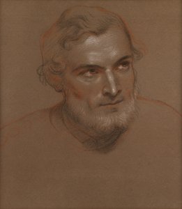 Miehen pää (liituja) tekijältä Charles West Cope