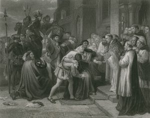 Wolsey Leicester Abbeyssa, Henry VIII tekijältä Charles West Cope