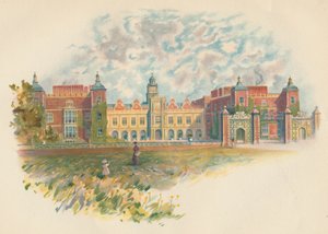 Hatfield House, Hertfordshire - Etelärintama, c1890 tekijältä Charles Wilkinson