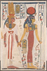 Kuningatar Nefertari, jota johtaa Isis, n. 1279-1213 eaa.
