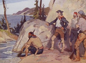 Mackenzie Tyynellämerellä Overland Route -reitin varrella (väri litho)