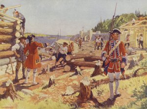 Halifaxin perustaminen (väri litho)