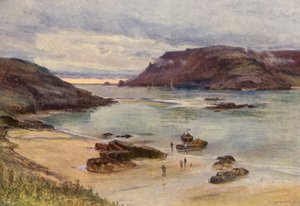 Salcomben satama (värilitro) tekijältä Charles William Wyllie