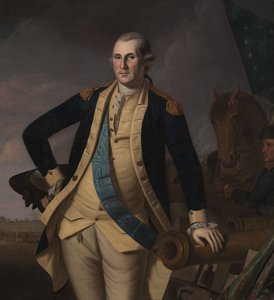 George Washington Princetonin taistelussa, n. 1779 (öljy kankaalle) tekijältä Charles Willson (and workshop) Peale