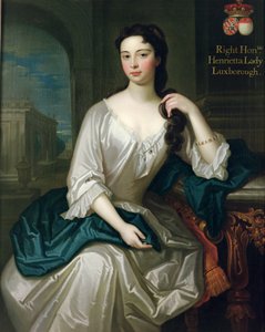 Muotokuva Henriettasta, Henryn tyttärestä, 1. varakreivi St. John, naimisissa vuonna 1727 Robert Knight, loi Baron Luxborough of Shannonin vuonna 1745