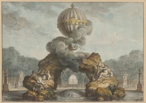 Projekti suihkulähteen koristelusta Charlièrella, 1783.