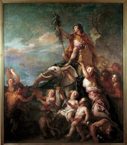 Charles de la Fossen (1636-1716) Bacchuksen maalauksen voitto 1600-luvun su. 1,57x0,83 m.