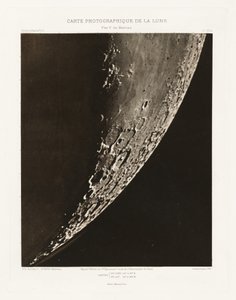 Carte photographique de la lune, planche XVI.A (Kuun valokuvakartta, levy XVI.A),5. syyskuuta 5. syyskuuta tekijältä Charles le Morvan