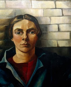 Omakuva muurin edessä tekijältä Charley Toorop