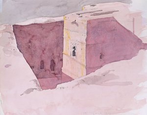 Giorgis Sunset, Lalibela, Etiopia, 1996 (wc paperilla)