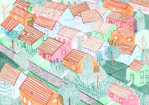 Althohenschönhausen, 2017 (siveltimen kynät) tekijältä Charlotte Orr