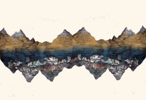 And the Mountains Echoed, 2013 (kuivapisteetsaus ja digitaalinen) tekijältä Charlotte Orr