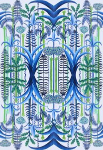 Tapetti, 2016 (akryyli paperille) tekijältä Charlotte Orr