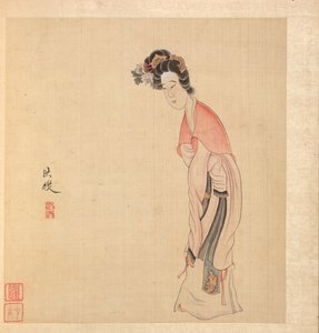 Maalauksia muinaisten mestareiden mukaan: Nainen, 1598-1652. tekijältä Chen Hongshou
