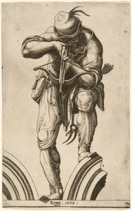 Jousiampuja ampumassa varsijousella