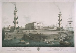 Näkymä Vasiljevskin saaren sylkeen, 1810-luku tekijältä Chessky