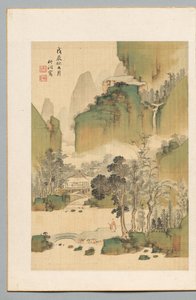 Maisema, 1808. tekijältä Chikuto Nakabayashi