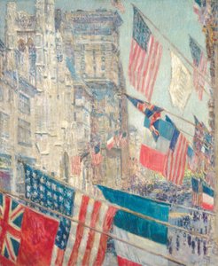 Allies Day, toukokuu 1917 (öljy kankaalle) tekijältä Childe Frederick Hassam