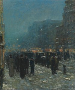 Broadway ja 42nd Street tekijältä Childe Frederick Hassam