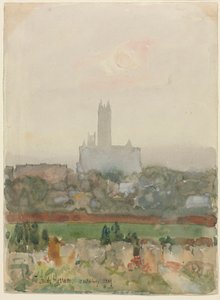 Canterburyn katedraali tekijältä Childe Frederick Hassam