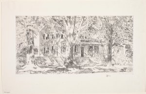 Talo Main Streetillä, East Hamptonissa tekijältä Childe Frederick Hassam