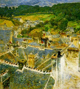Katot, Pont-Aven, Bretagne tekijältä Childe Frederick Hassam