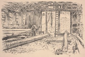 Spar Shop, Gloucester tekijältä Childe Frederick Hassam