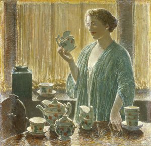 Mansikka teesetti tekijältä Childe Frederick Hassam