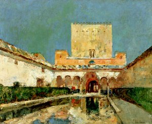 Alhambra, Granada, Espanja, c1883 (öljy kankaalle)