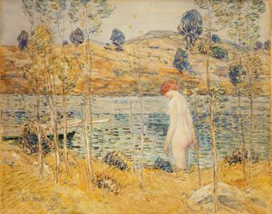 Joen ranta tekijältä Childe Frederick Hassam