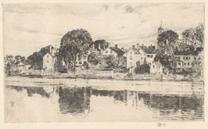 Chimneys, Portsmouth, 1915 tekijältä Childe Hassam