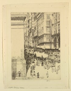 Fifth Avenue, keskipäivä tekijältä Childe Hassam