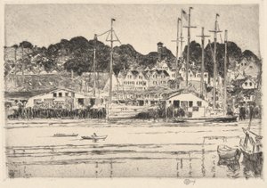 Gloucester, Inner Harbor, 1919 tekijältä Childe Hassam
