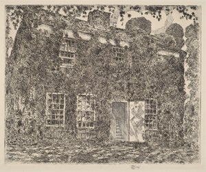 Home Sweet Home -mökki, nro 3, Easthampton tekijältä Childe Hassam