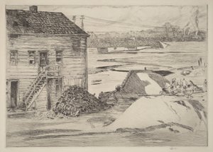 Laskuvesi, Cos Cobin silta tekijältä Childe Hassam