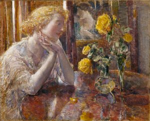 Maréchal Niel Roses tekijältä Childe Hassam