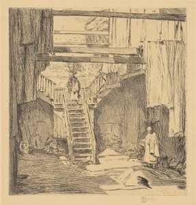 Vanha Chinatown, San Francisco tekijältä Childe Hassam