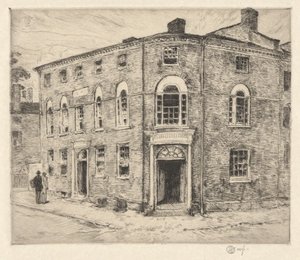 Old Custom House, Portsmouth, 1915 tekijältä Childe Hassam