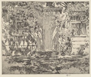 Old Doorway, Easthampton tekijältä Childe Hassam